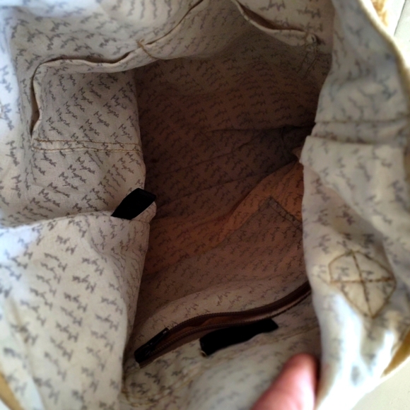 Myra Upcycled Canvas and Leather Tote Bag | Custom Motors - Picture 7 of 12